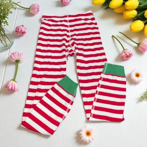Hanna Andersson Kids 10 140cm Pajama Bottoms Joggers Stripe Loungewear Red Sleep - Picture 12 of 12